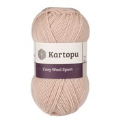 Пряжа KARTOPU “Cozy Wool Sport“ 100г 280м (25% шерсть, 75% акрил) фотография