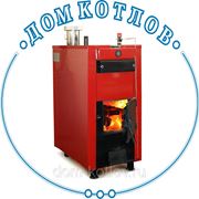 Котел пиролизный Буржуй-К на дровах мощностью 100 кВт (с регулятором тяги) фото