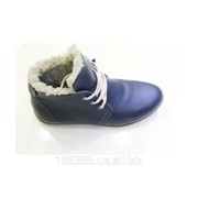 Зимние кожаные ботинки арт. 50333 фотография