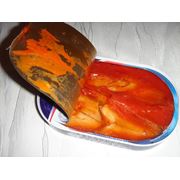 Рыбные консервы в томатном соусе фото