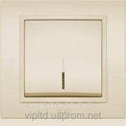 Выключатель с подсветкой ZENA модуль крем 609-010300-201 фото