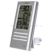 Цифровой термометр-гигрометр RST 02312 aluminium (IQ312)