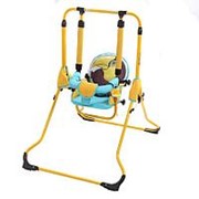 ТАКО HBU Качели PRETTY BIRDS напольные со съёмным поручнем ТУКАН, бирюза/желтый 03 фото