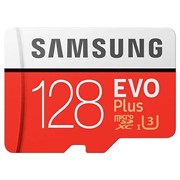 Карта памяти Samsung microSDHC EVO+ 128Gb+SD adapter (MB-MC128HARU) фото