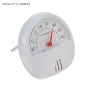 Термометр универсальный, механический, крепление магнит, d=5.5 см, белый