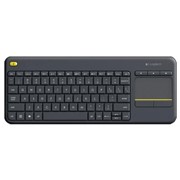 Клавиатура Logitech Wireless Touch Keyboard K400 Plus Black USB фотография