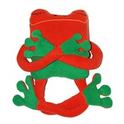 Подушка-игрушка, лягушка оранжевая фото