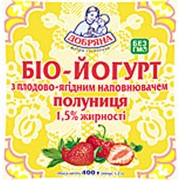 Йогурт питьевой 1.5% клубника 400 г