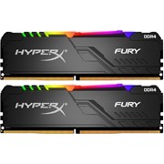 Память оперативная DDR4 Kingston HyperX Fury Black RGB 2x8Gb 2400MHz (HX424C15FB3AK2/16) фото