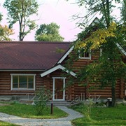 Дом с рубленного бревна фото