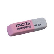 Резинка стирательная FACTIS IM 60 (Испания), прямоугольная, двуцветная, 46х15х8 мм, синтетический каучук, фотография