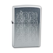 Зажигалка Zippo Logo с покрытием Satin Chrome (205 Zippo Logo) фото