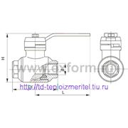 Кран газовый ГШК муфтовый фото