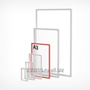 Пластиковая рамка с закругленными углами формата А3 фото