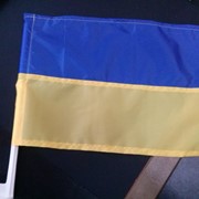 Украинский флаг на стекло для АВТО фото