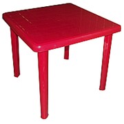 Стол "Romantik" квадратный красный Т211 (81*81см h71,5см)