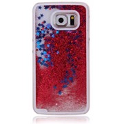 Чехол-накладка для Samsung Galaxy S6 Edge SM-G925F Liquid Star красный фотография