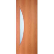Дверь ламинированная "Луна" остекленная Миланский орех 800 мм