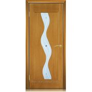 Двери «МебельМассив» (Тульские двери) модель Варио натуральный шпон остекленная