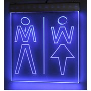 Свитильник "CITY" светодиодный для туалета: Man/Women