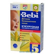 Каша Bebi б/м кукуруза низкоалергенная с пребиотиками 200г