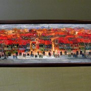Картина Красный город