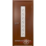 Владимирские двери, ВФД, Межкомнатная дверь Рондо остекленная цвет "Макоре"