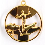 Медаль Спортивная Гимнастика золото фото