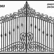 Эскиз ворот ВК003 фото