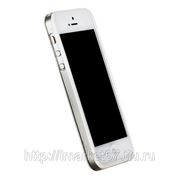 Бампер GRIFFIN для iPhone 5 белый с прозрачной полосой фотография