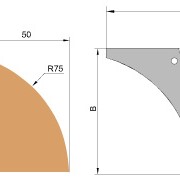 Фреза для обработки радиусной кромки фотография