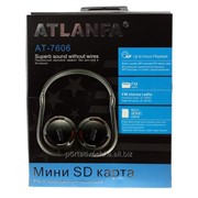 Беспроводные наушники с MP3 плеером и FM радио AT- 7606 Atlanfa фото