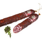 Колбаса сырокопченая Брауншвейгская в белковой оболочке, высший сорт ГОСТ 16131-86 фотография