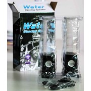 Колонки с LED фонтанчиком в прозрачной колбе с водой Dancing Water Speakers фото