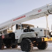 Кран автомобильный КС-55732 Челябинск Камаз-43118, 32 тонны, стрела 26,7 метра