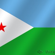 Флаг национальный Джибути фотография