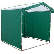 Палатка торговая (Зелено-белая) фото