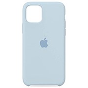Силиконовый чехол iPhone 11, Бело-голубой фотография