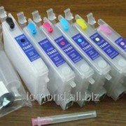 Картридж Ink ДЗК T0481-486 for Epson R200 without ink with chip фотография