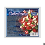 Крабовое мясо замороженные “Советское“ фото