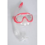 Набор для плавания детский: маска, трубка SPEEDO 8036311341 GLIDE термостекло, пласт, силикон, роз