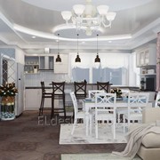 Авторский дизайн интерьера квартиры, кухня фото