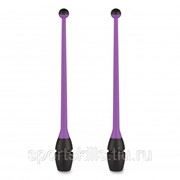 Булавы для художественной гимнастики вставляющиеся INDIGO IN019 45 см Фиолетово-черный фото