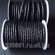 Кожаный плетёный шнур 3мм Премиум 1 бобина (25 м)