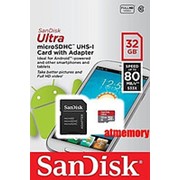 Sandisk Ultra microSDHC Class 10 UHS Class 1 30MB/s 32GB + SD adapter