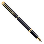 Waterman Ручка-роллер Waterman Hemisphere Matte Black GТ, толщина линии F, позолота 23К Черно-золотистый фотография