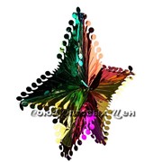 Новогоднее украшение из фольги уп 10шт S636 фото