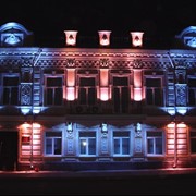 Художественная светодиодная подсветка фасадов зданий