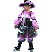 Карнавальный костюм для детей Батик Пиратка розовая детский, 32 (128 см) фото