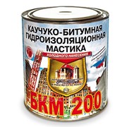 Мастика БКМ-200 битумно-каучуковая гидроиз. кровельная 2л Рогнеда фотография